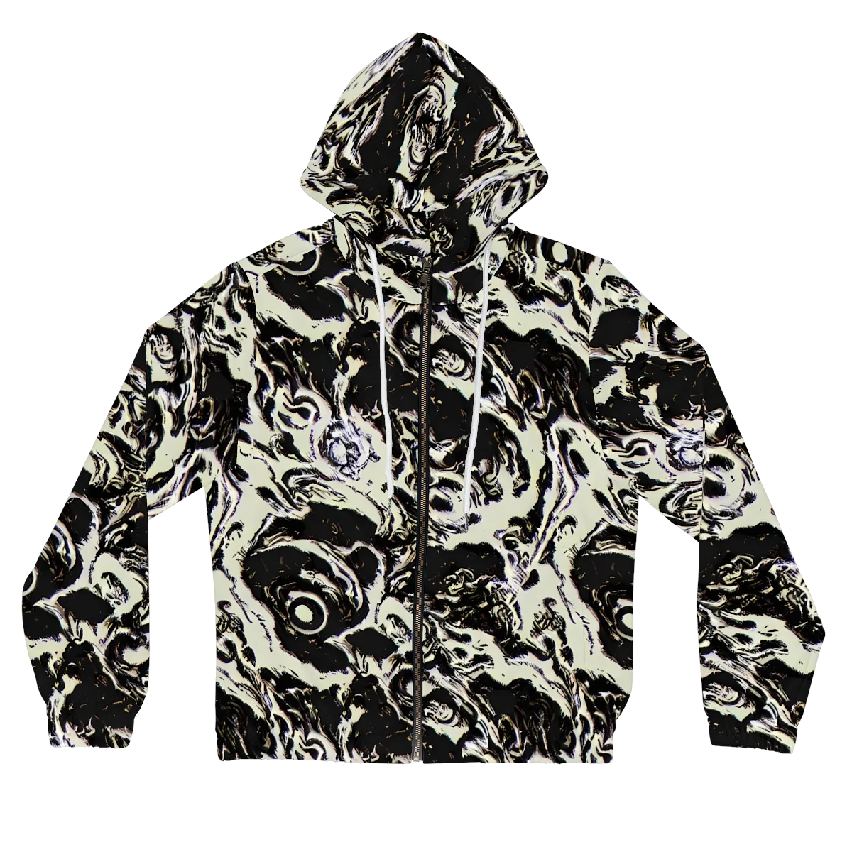 Black Opal Surge on Women's Full-Zip Hoodie — Front