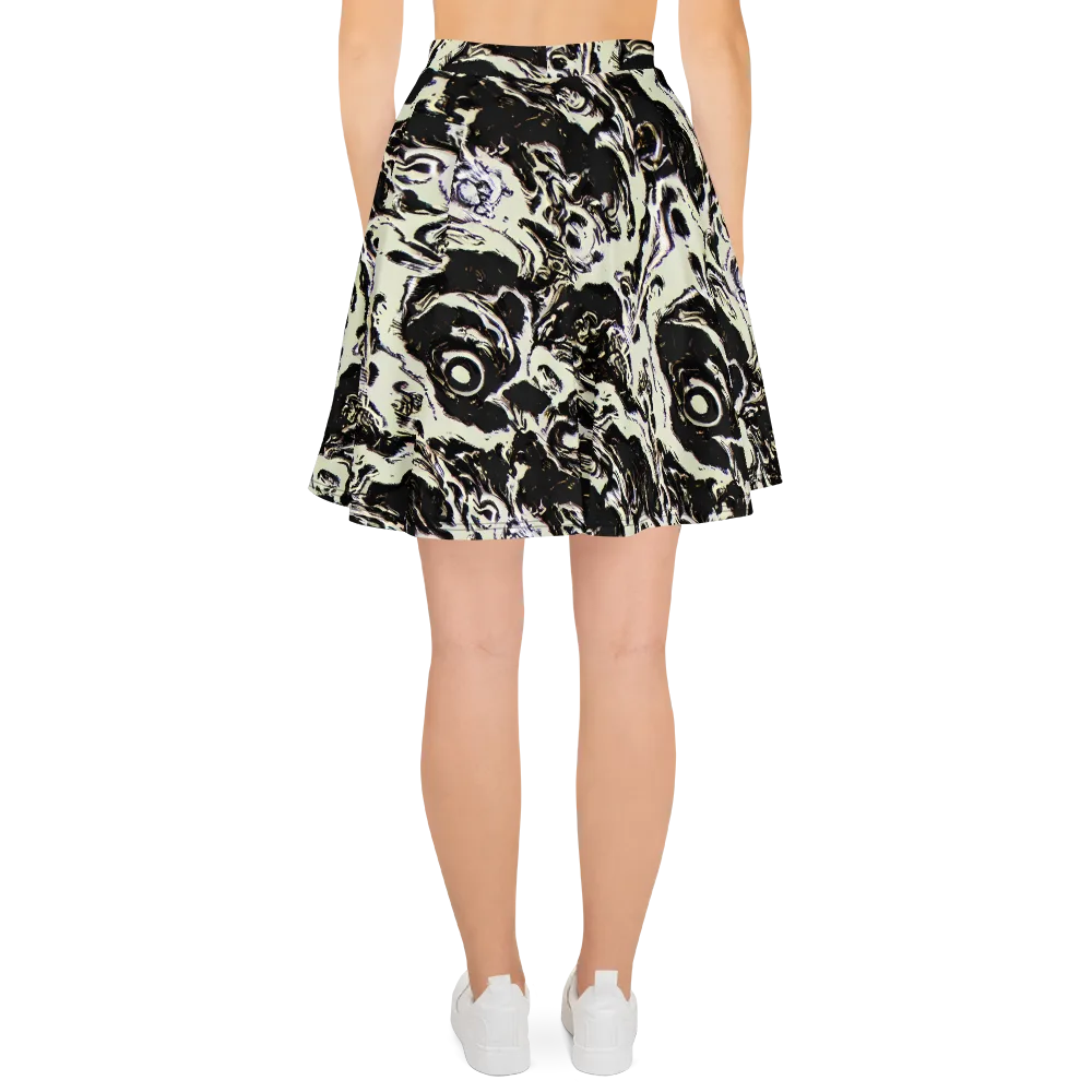 Black Opal Surge on Skater Skirt — Back