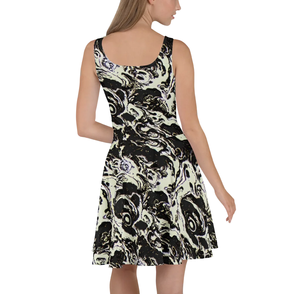Black Opal Surge on Skater Dress — Back