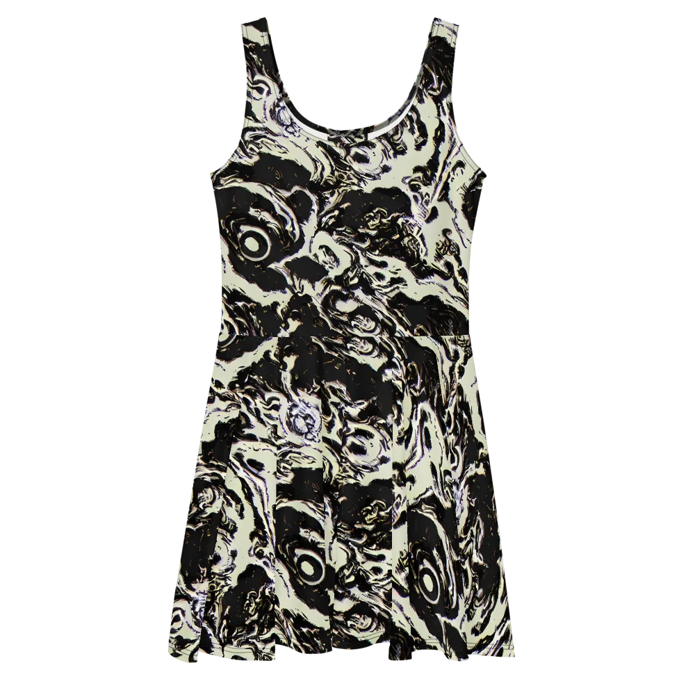 Black Opal Surge on Skater Dress — Front