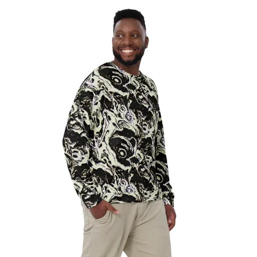 Black Opal Surge on a Sweatshirt