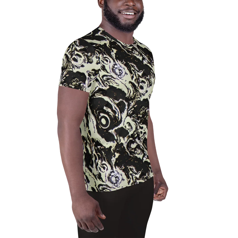 Black Opal Surge on Men's Athletic T-Shirt — Right