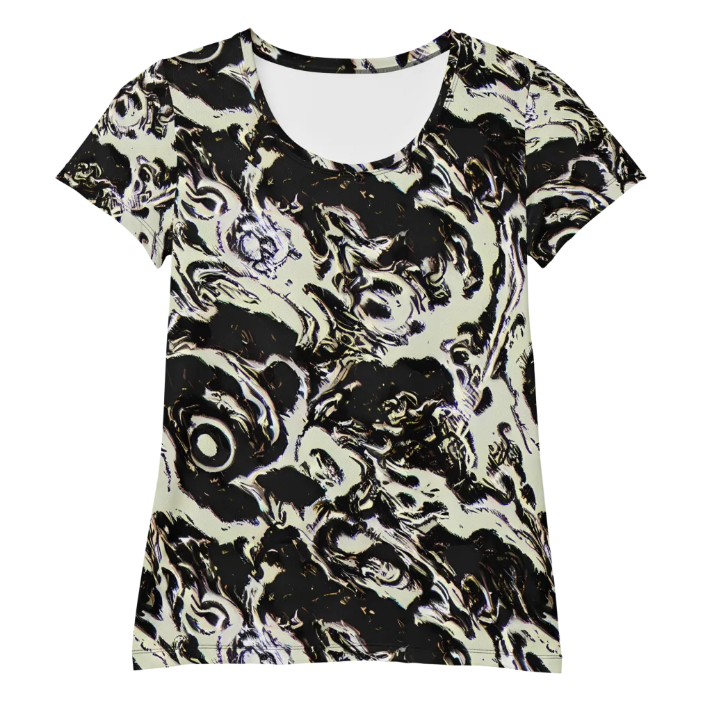 Black Opal Surge on Women's Athletic T-Shirt — Front