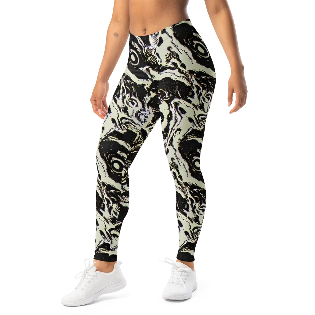 Black Opal Surge on Leggings — Left Front