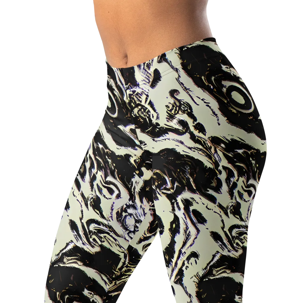 Black Opal Surge on Leggings — Left Front