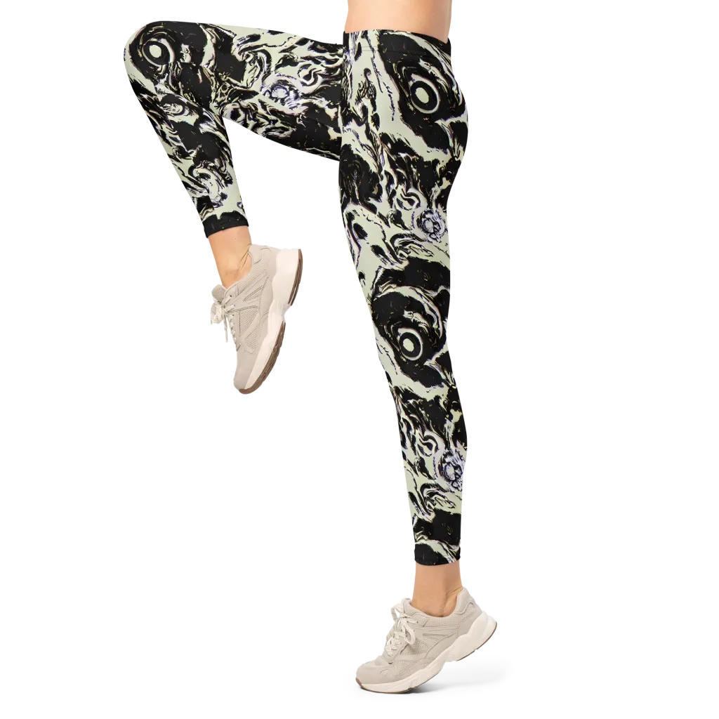 Black Opal Surge on Leggings — Left