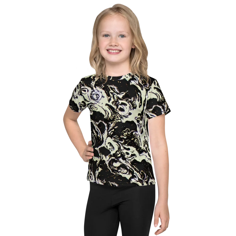 Black Opal Surge on Kids Crew Neck T-Shirt — Front
