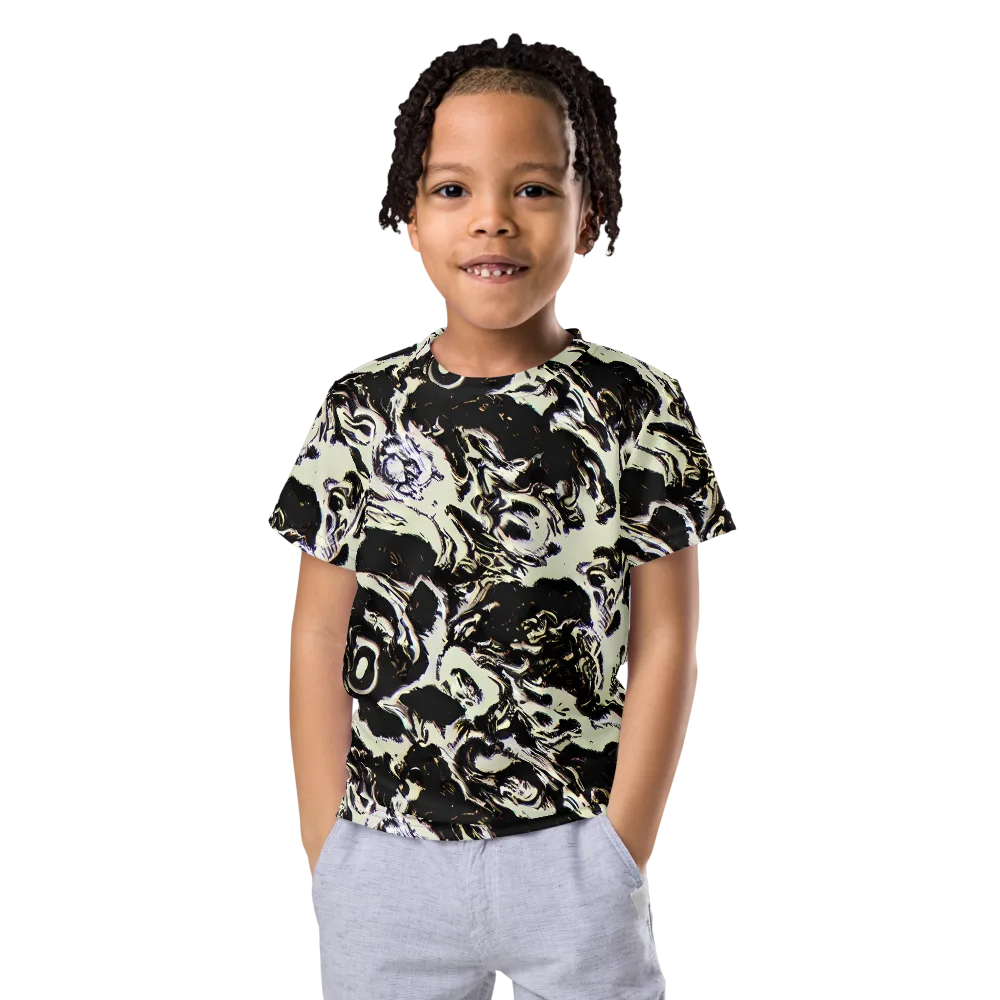Black Opal Surge on Kids Crew Neck T-Shirt — Front