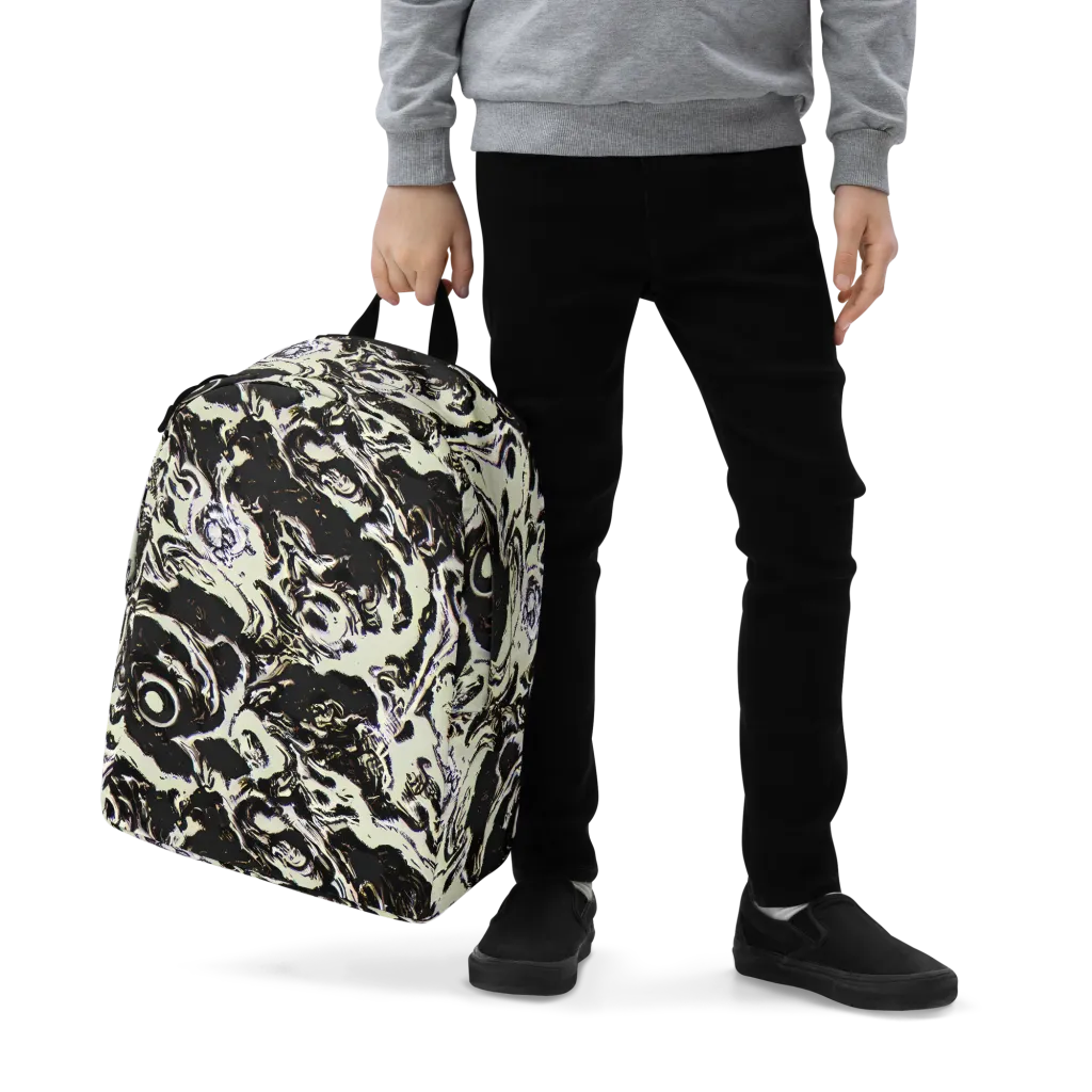 Black Opal Surge on Minimalist Backpack — Zoomed-in