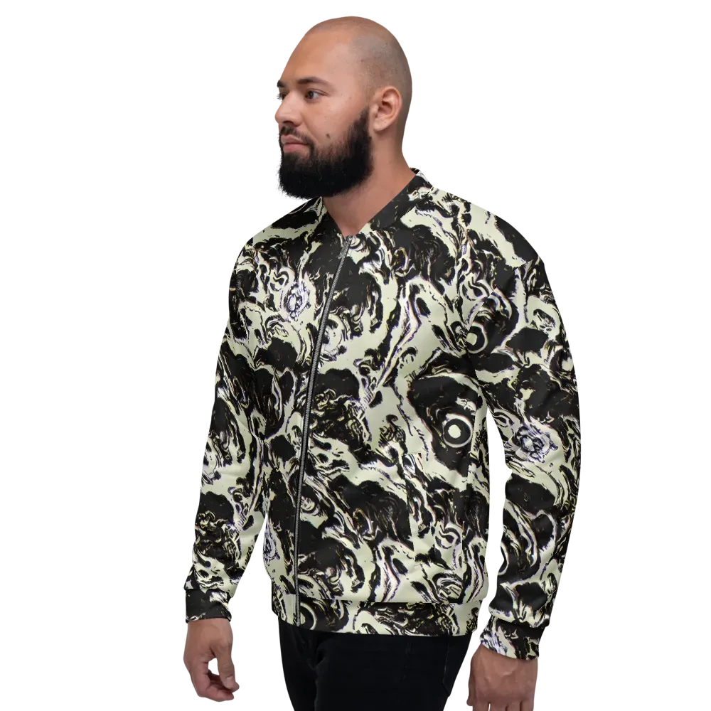 Black Opal Surge on Bomber Jacket — Left