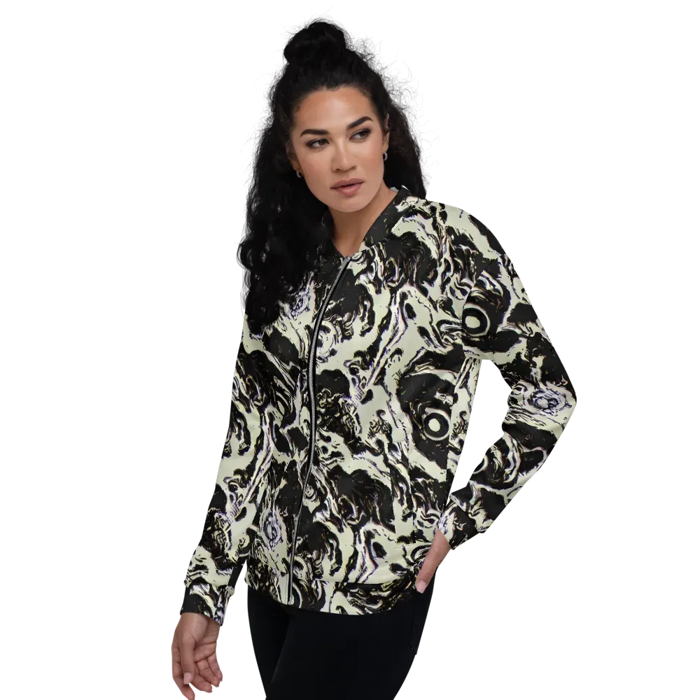 Black Opal Surge on Bomber Jacket — Left