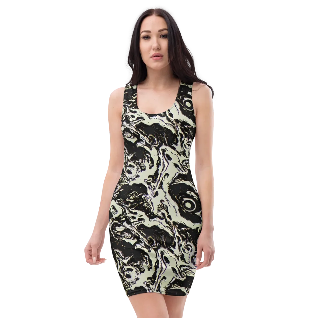 Black Opal Surge on Bodycon Dress — Front