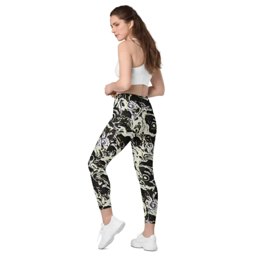 Black Opal Surge on a Leggings with Pockets