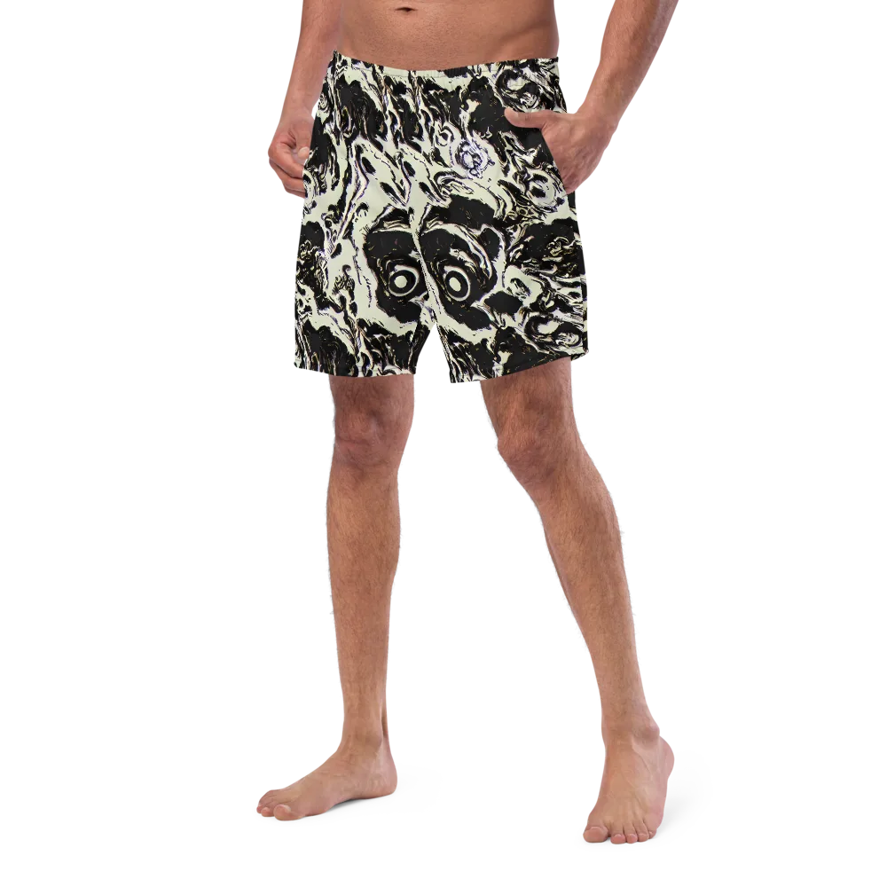 Black Opal Surge on Swim Trunks — Left Front
