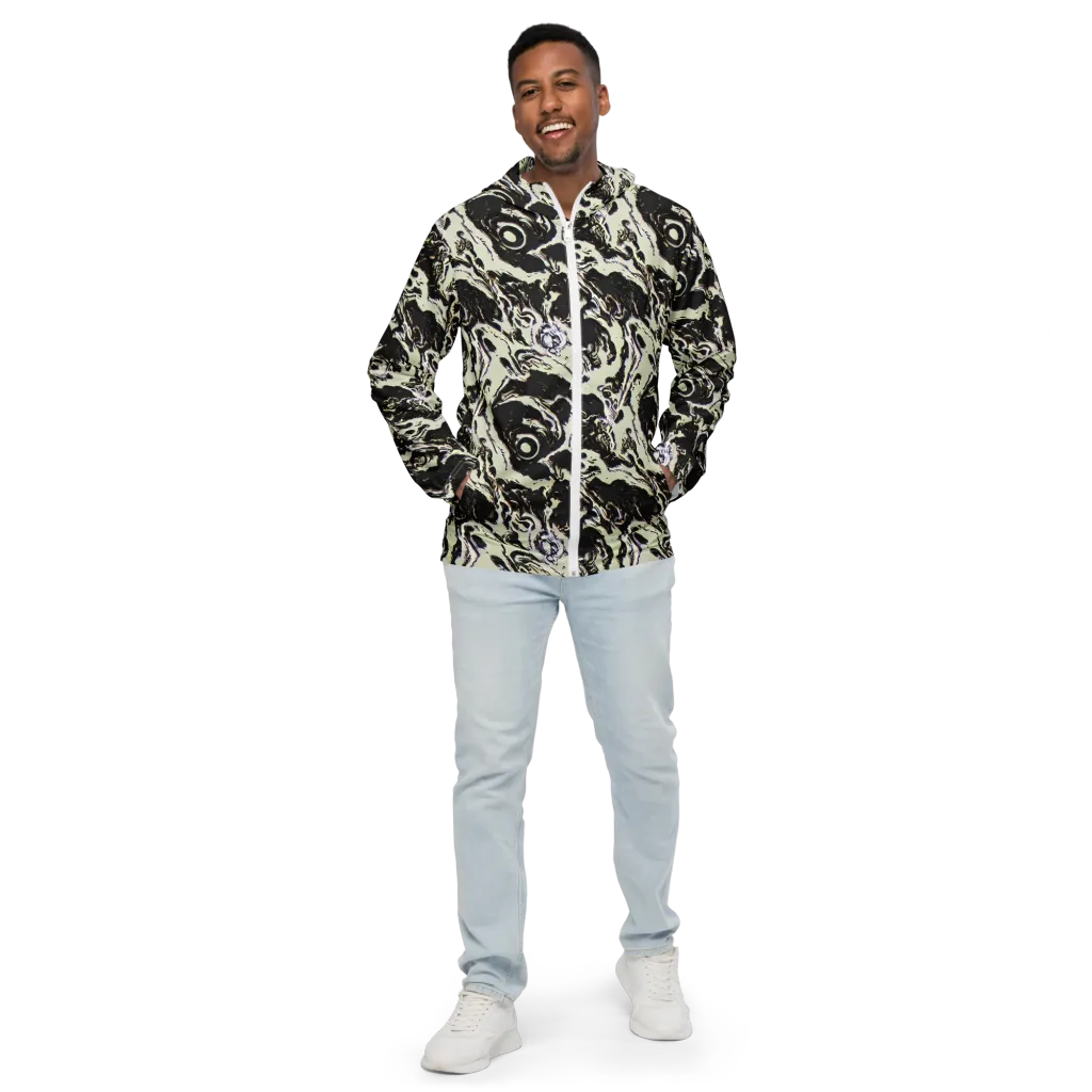 Black Opal Surge on Men's Windbreaker — Front