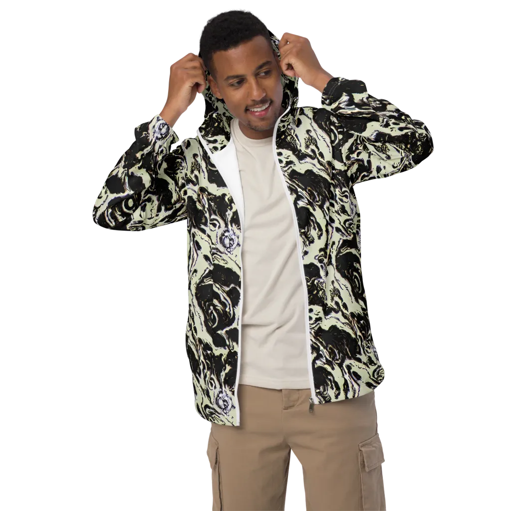 Black Opal Surge on Men's Windbreaker — Front
