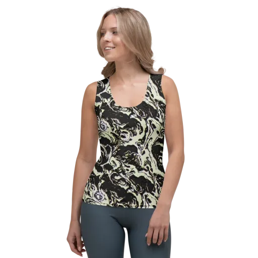 Black Opal Surge on a Women's Tank Top