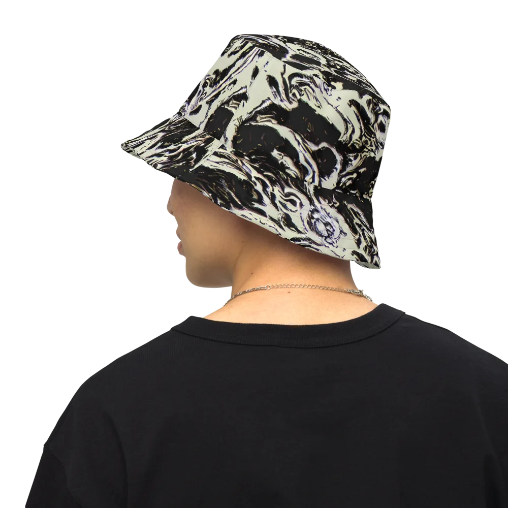 Black Opal Surge on Reversible Bucket Hat — Back Inside