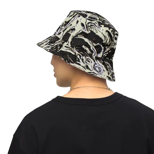 Black Opal Surge on a Reversible Bucket Hat