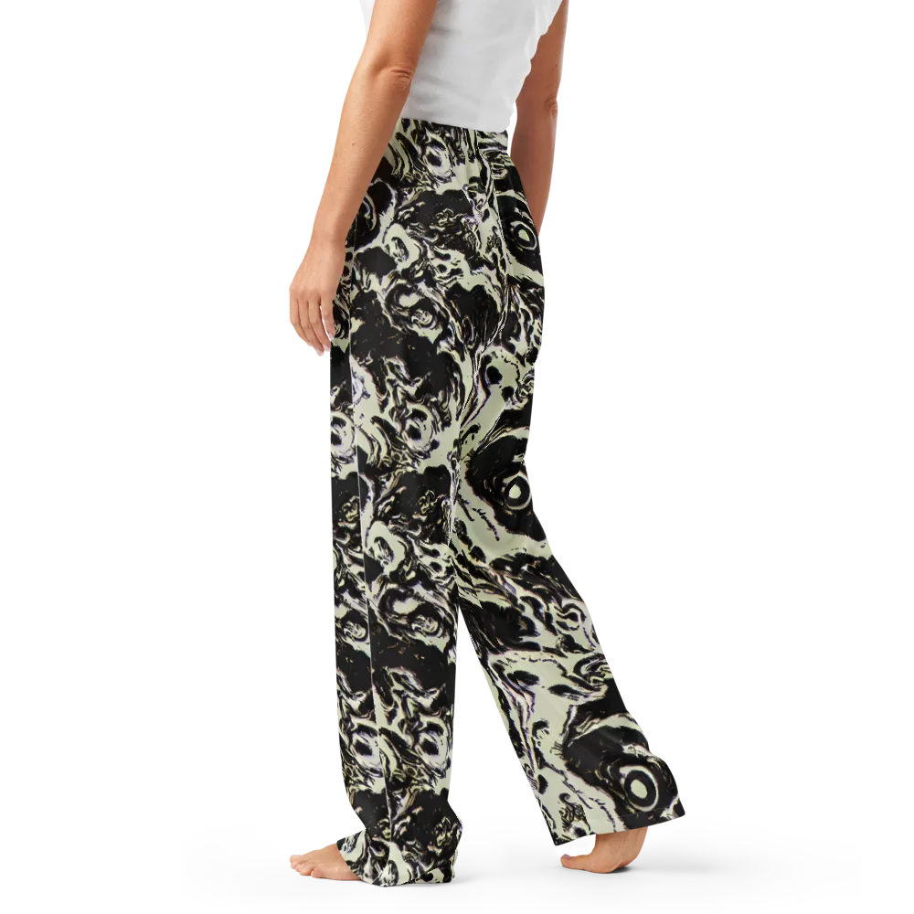 Black Opal Surge on Women's Pajama Pants — Left