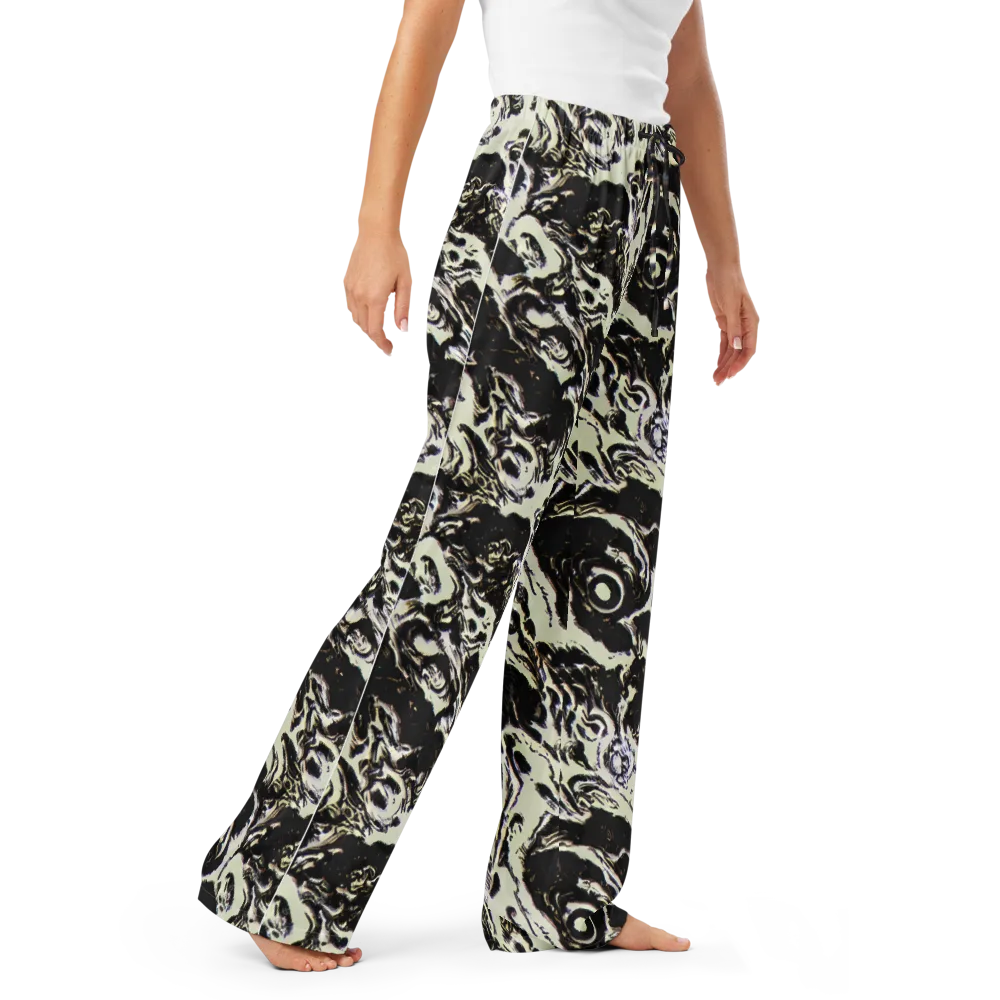 Black Opal Surge on Women's Pajama Pants — Right Front