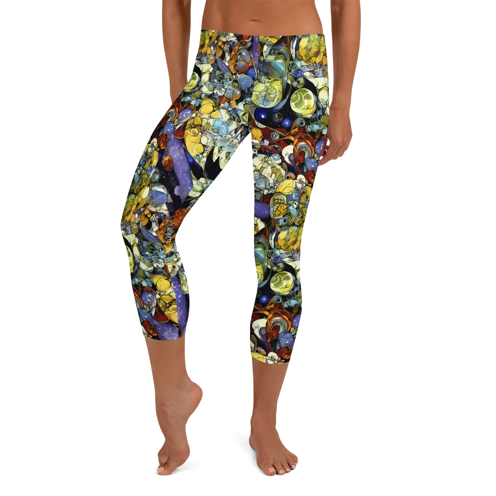 Galactic Relics on Capri Leggings — Front