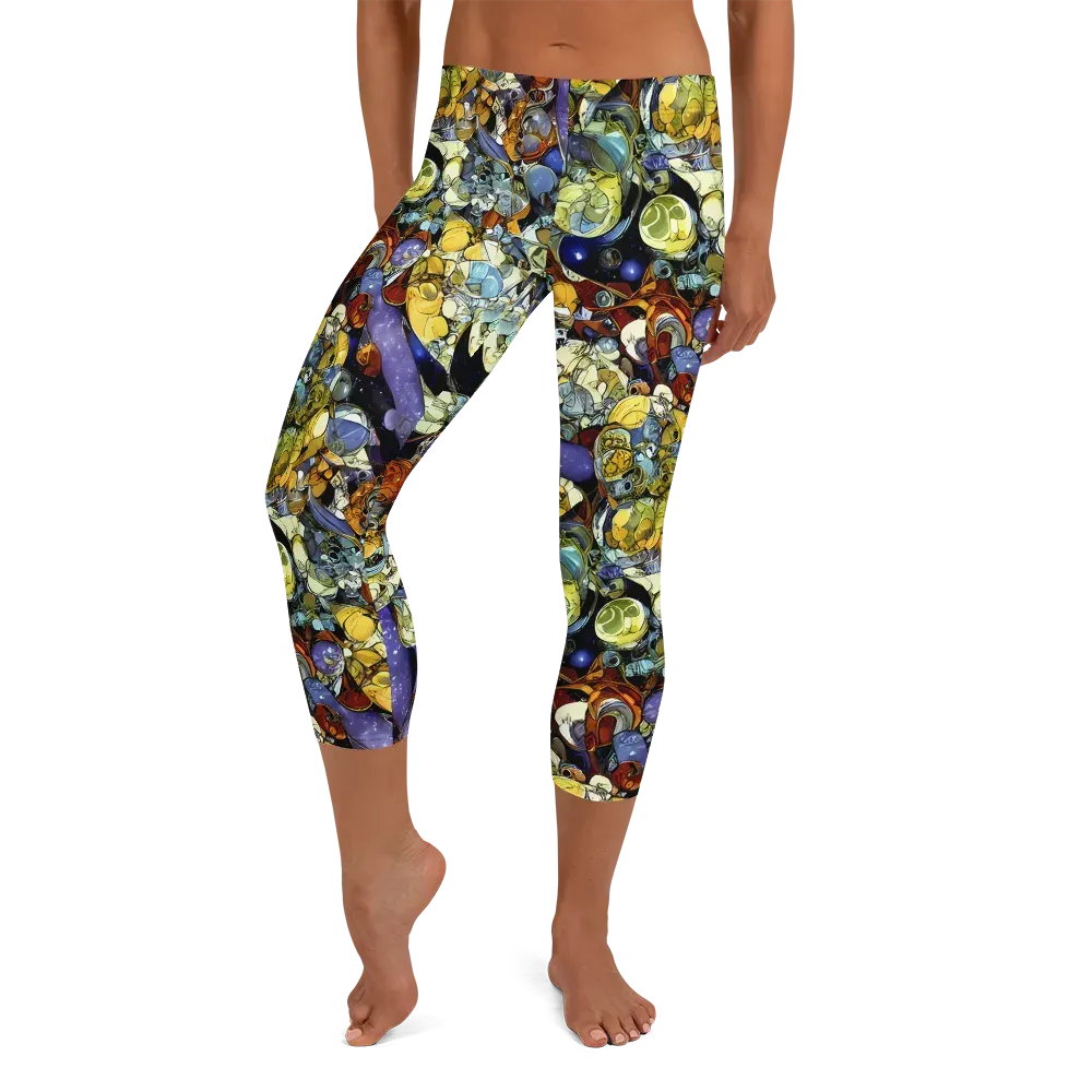 Galactic Relics on Capri Leggings — Front