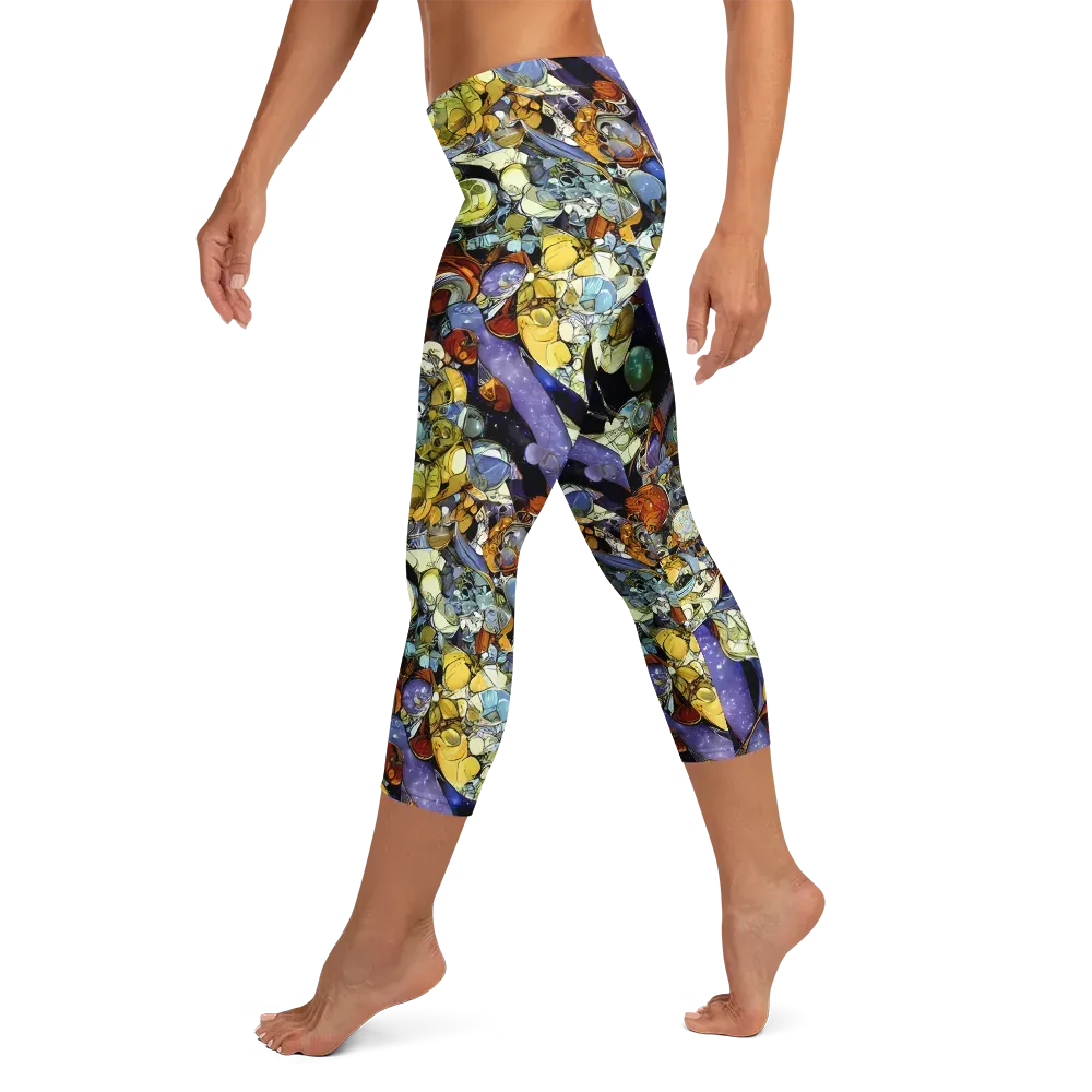 Galactic Relics on Capri Leggings — Left