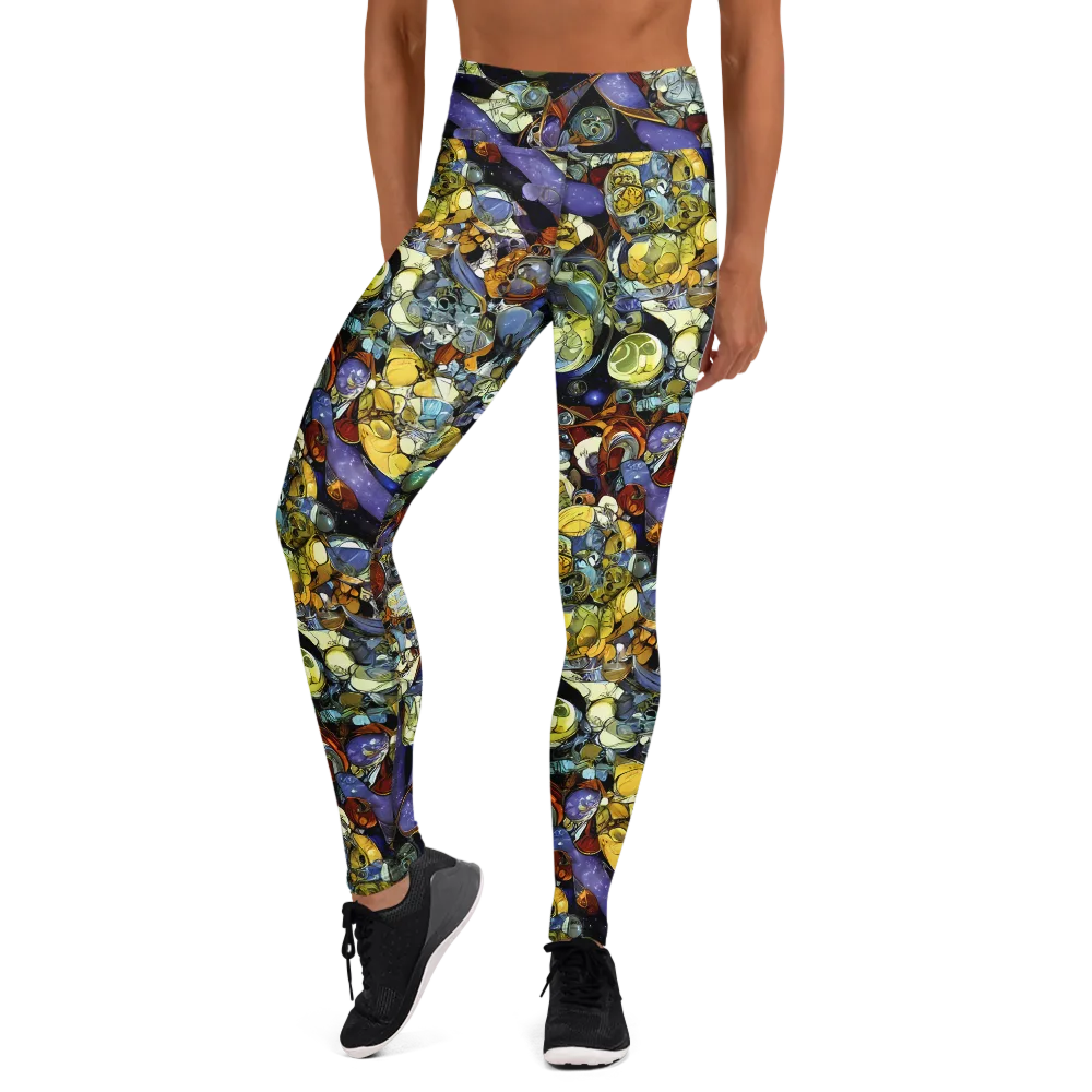 Galactic Relics on Yoga Leggings — Front