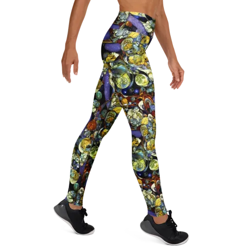 Galactic Relics on a Yoga Leggings
