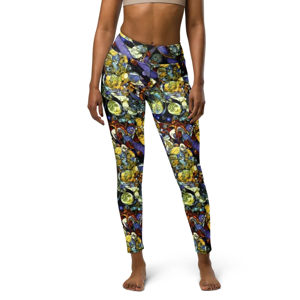 Galactic Relics on Yoga Leggings — Front