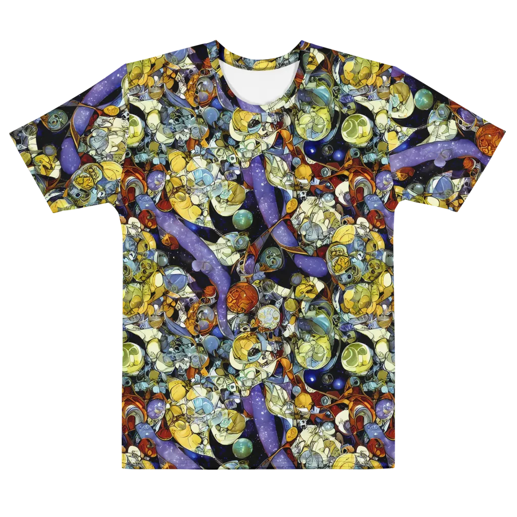 Galactic Relics on Men's Cotton Crew Neck T-Shirt — Front