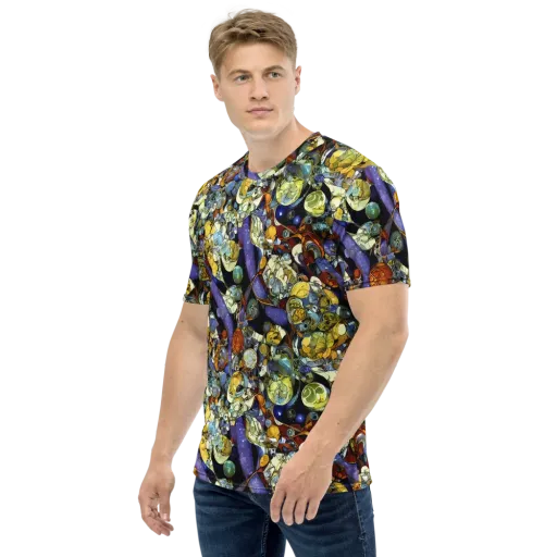 Galactic Relics on a Men's Crew Neck T-Shirt