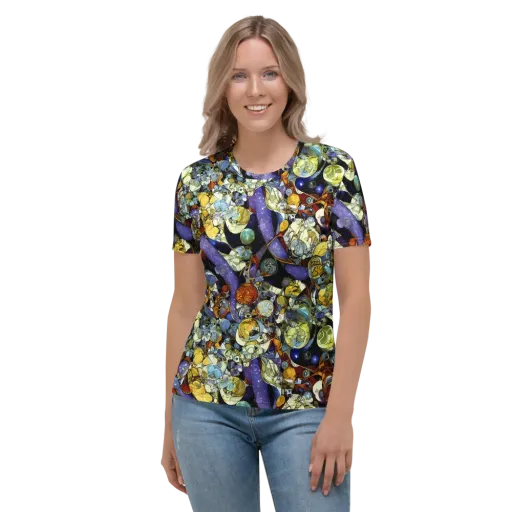 Galactic Relics on a Women's Crew Neck T-Shirt