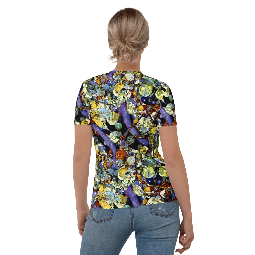 Galactic Relics on Women's Crew Neck T-Shirt — Back