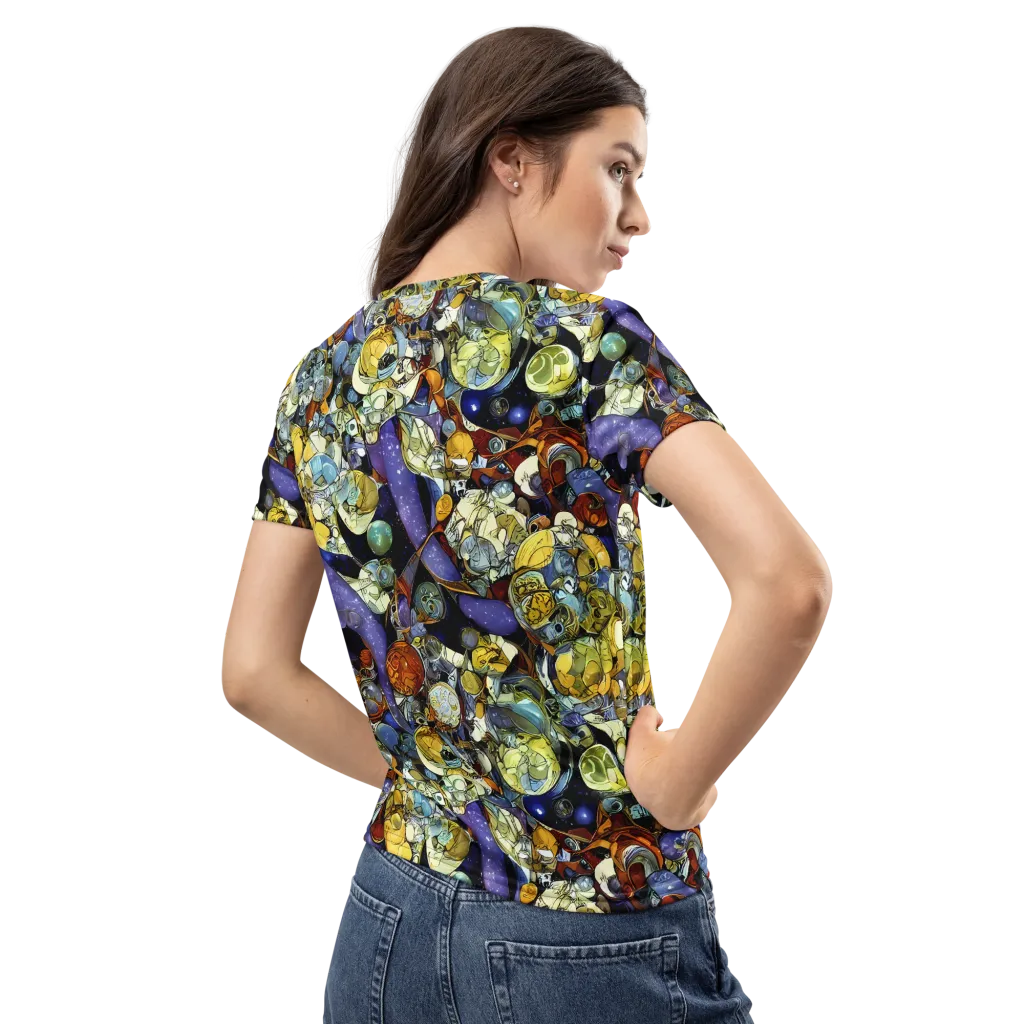 Galactic Relics on Women's Crew Neck T-Shirt — Back