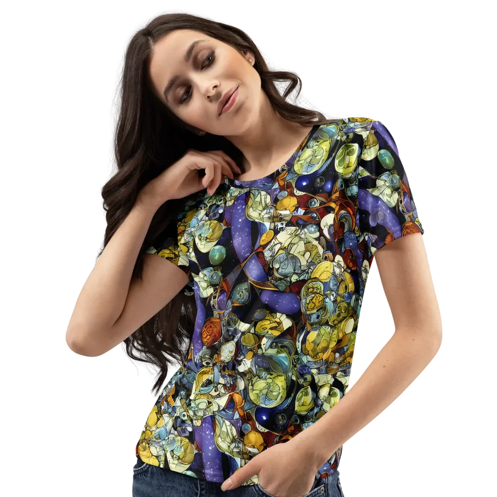Galactic Relics on Women's Crew Neck T-Shirt — Left Front