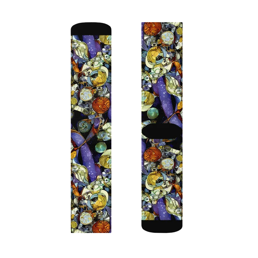 Galactic Relics on Socks — Right Sock