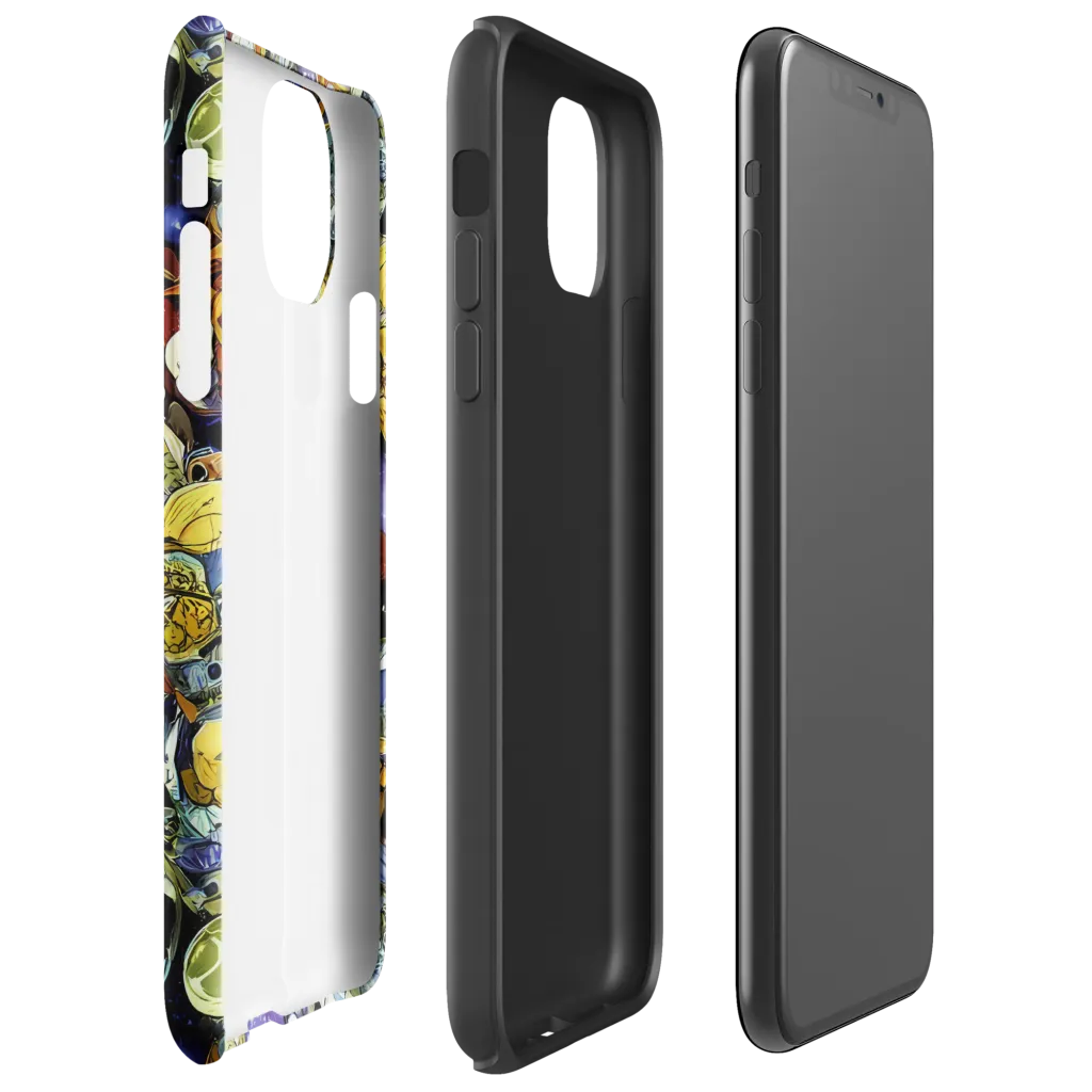 Galactic Relics on Tough Case for iPhone® — Right