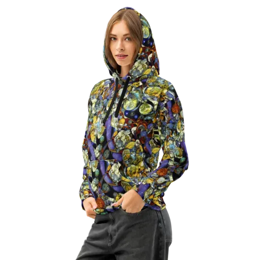 Galactic Relics on a Cotton Hoodie