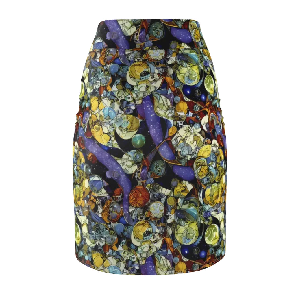 Galactic Relics on Pencil Skirt — Back