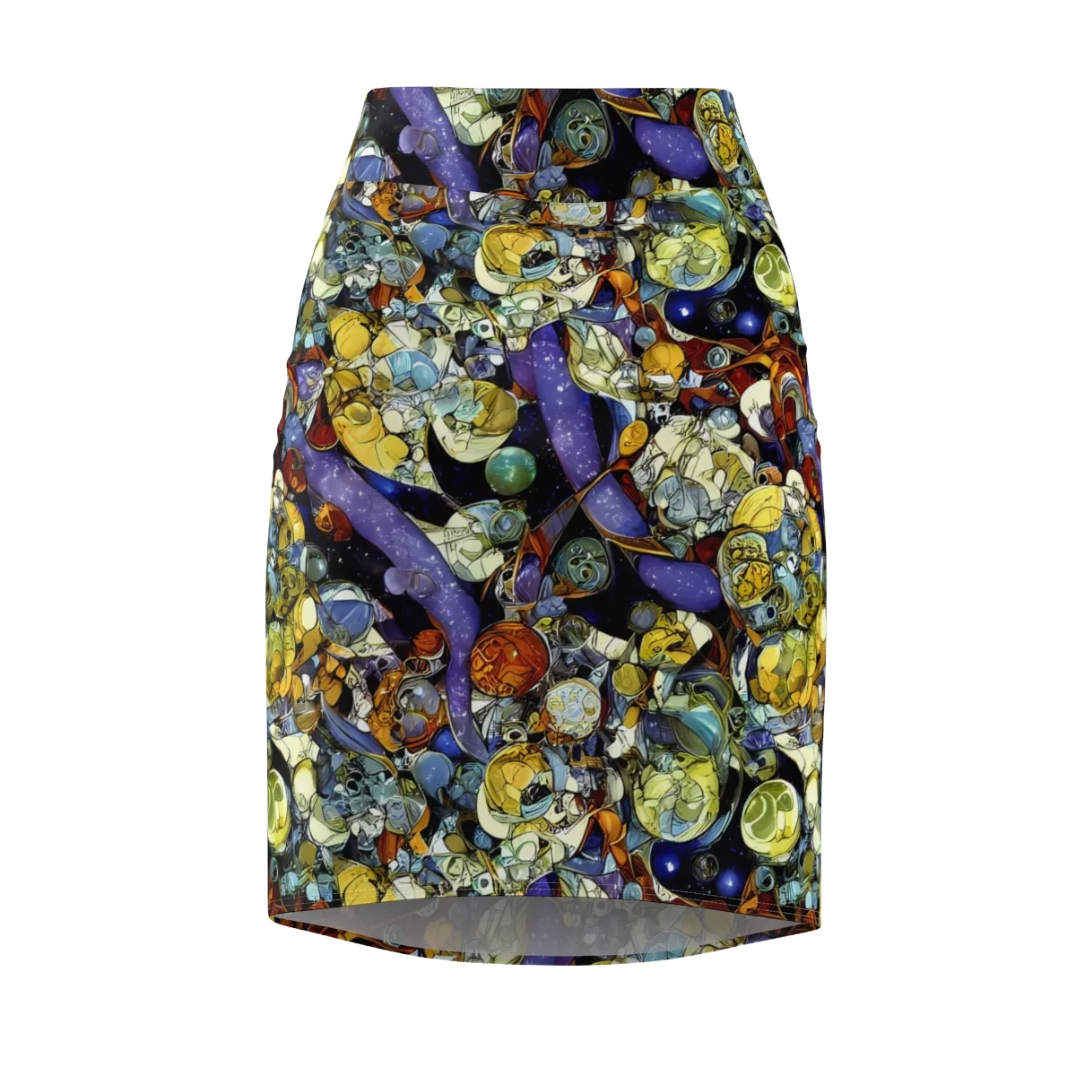 Galactic Relics on Pencil Skirt — Front