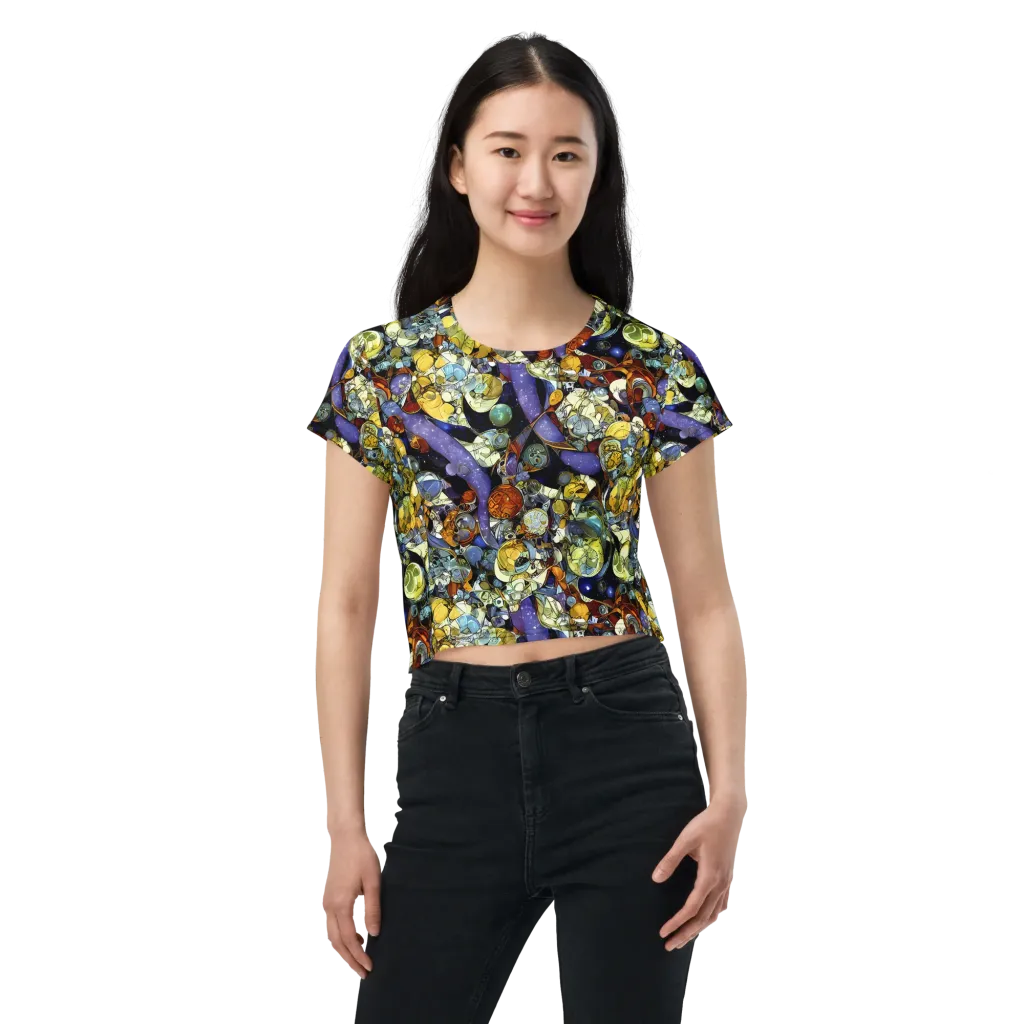 Galactic Relics on Crop Tee — Front