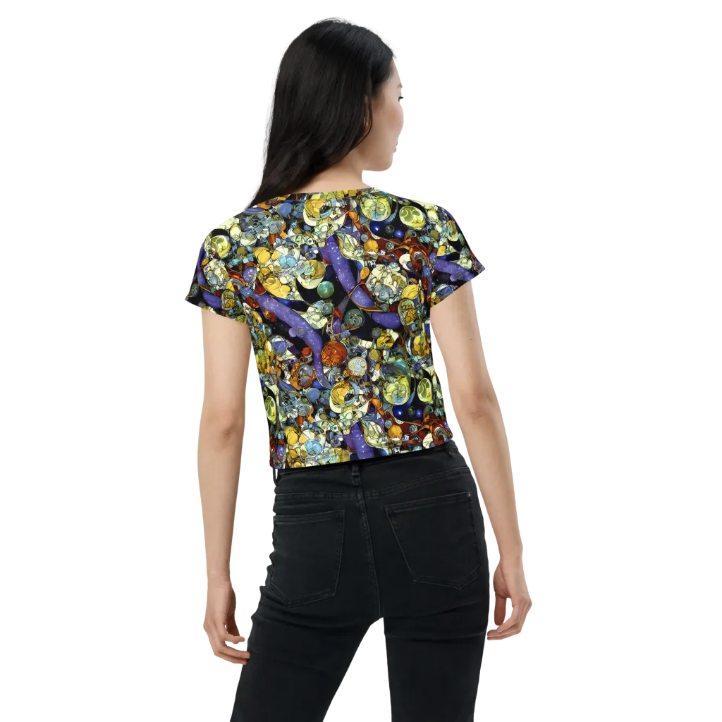 Galactic Relics on Crop Tee — Back