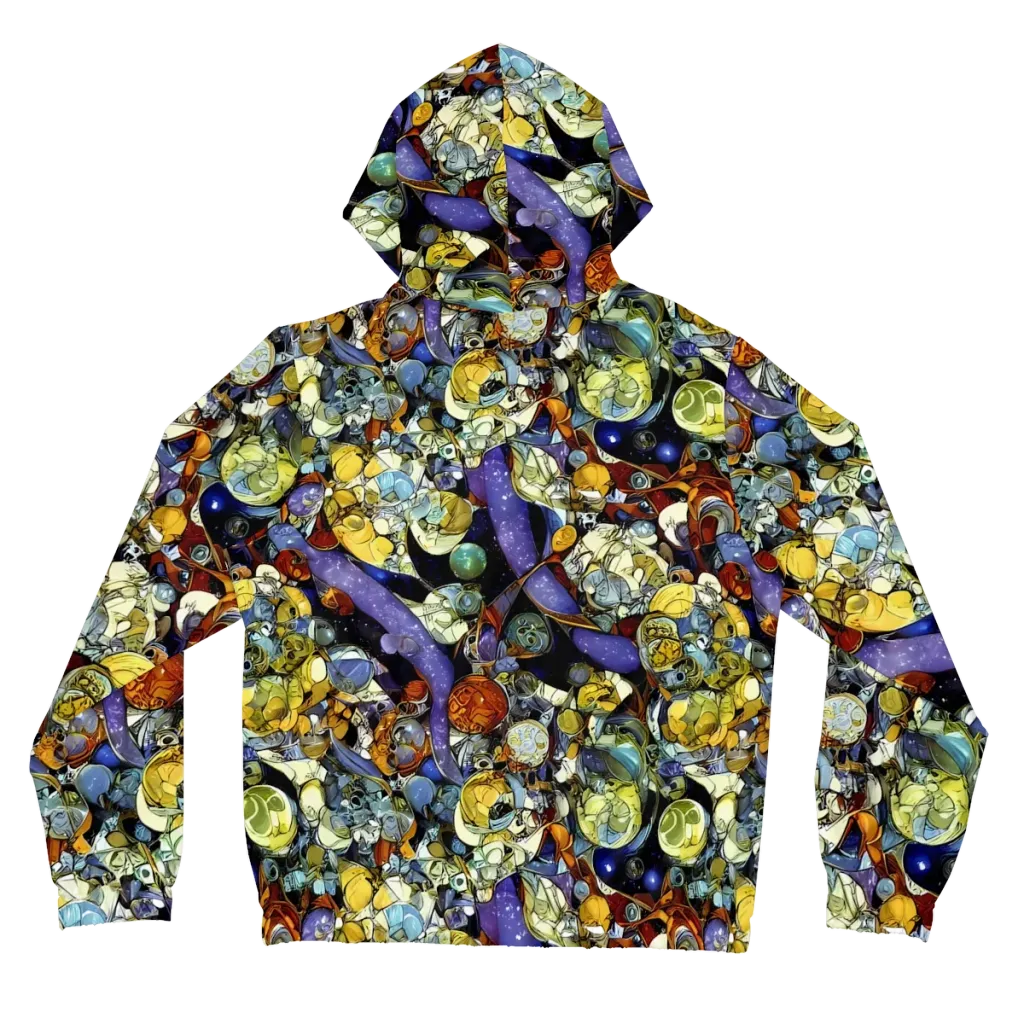 Galactic Relics on Women's Full-Zip Hoodie — Back