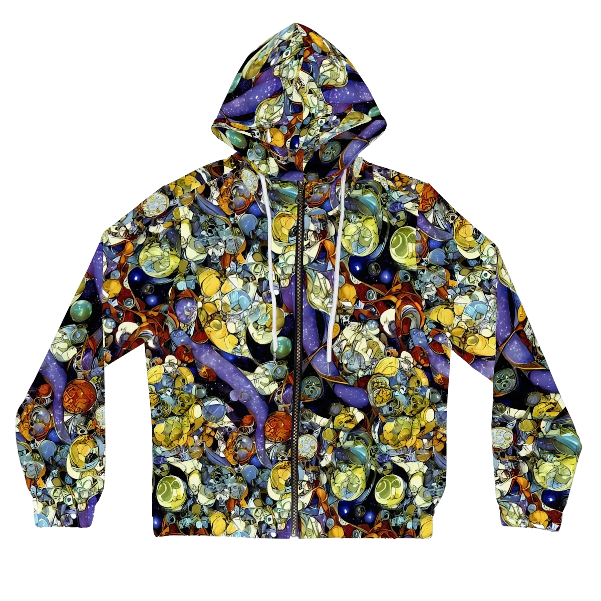 Galactic Relics on Women's Full-Zip Hoodie — Front
