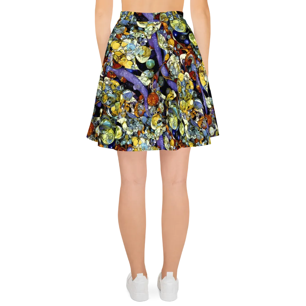 Galactic Relics on Skater Skirt — Back