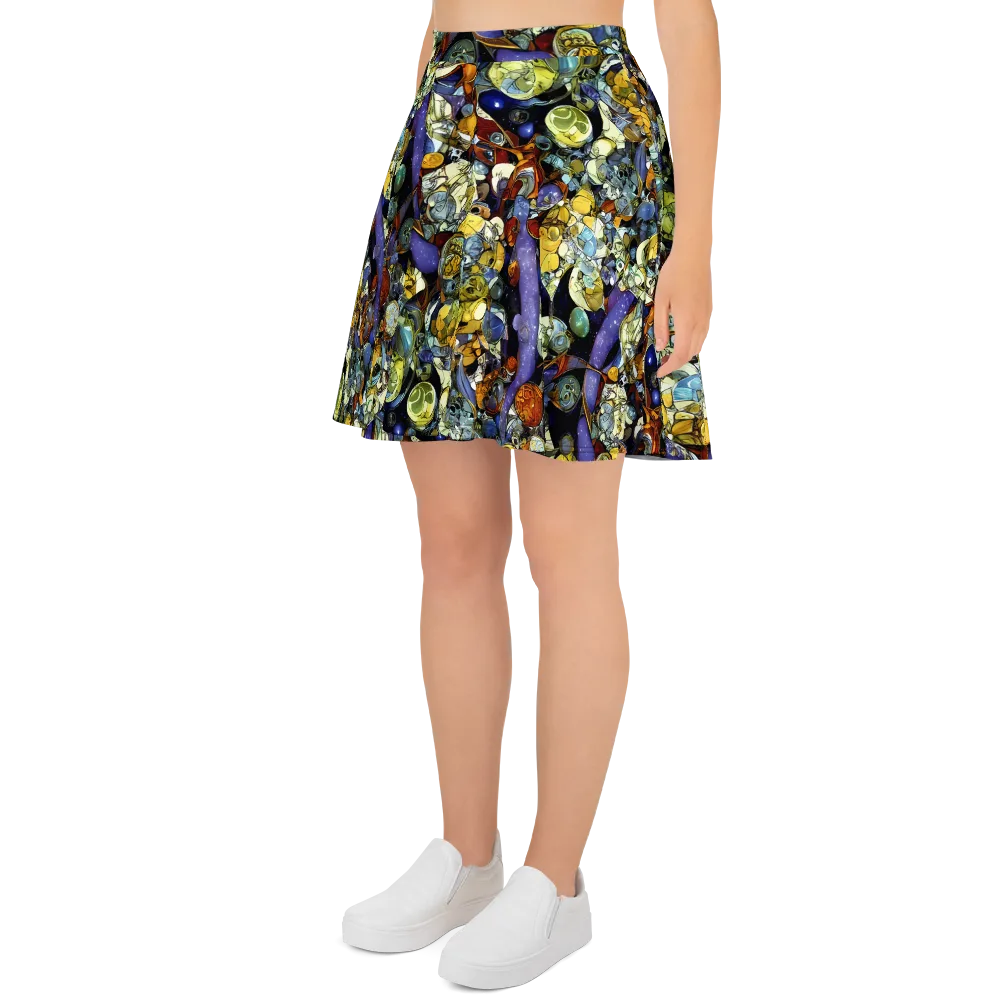 Galactic Relics on Skater Skirt — Left