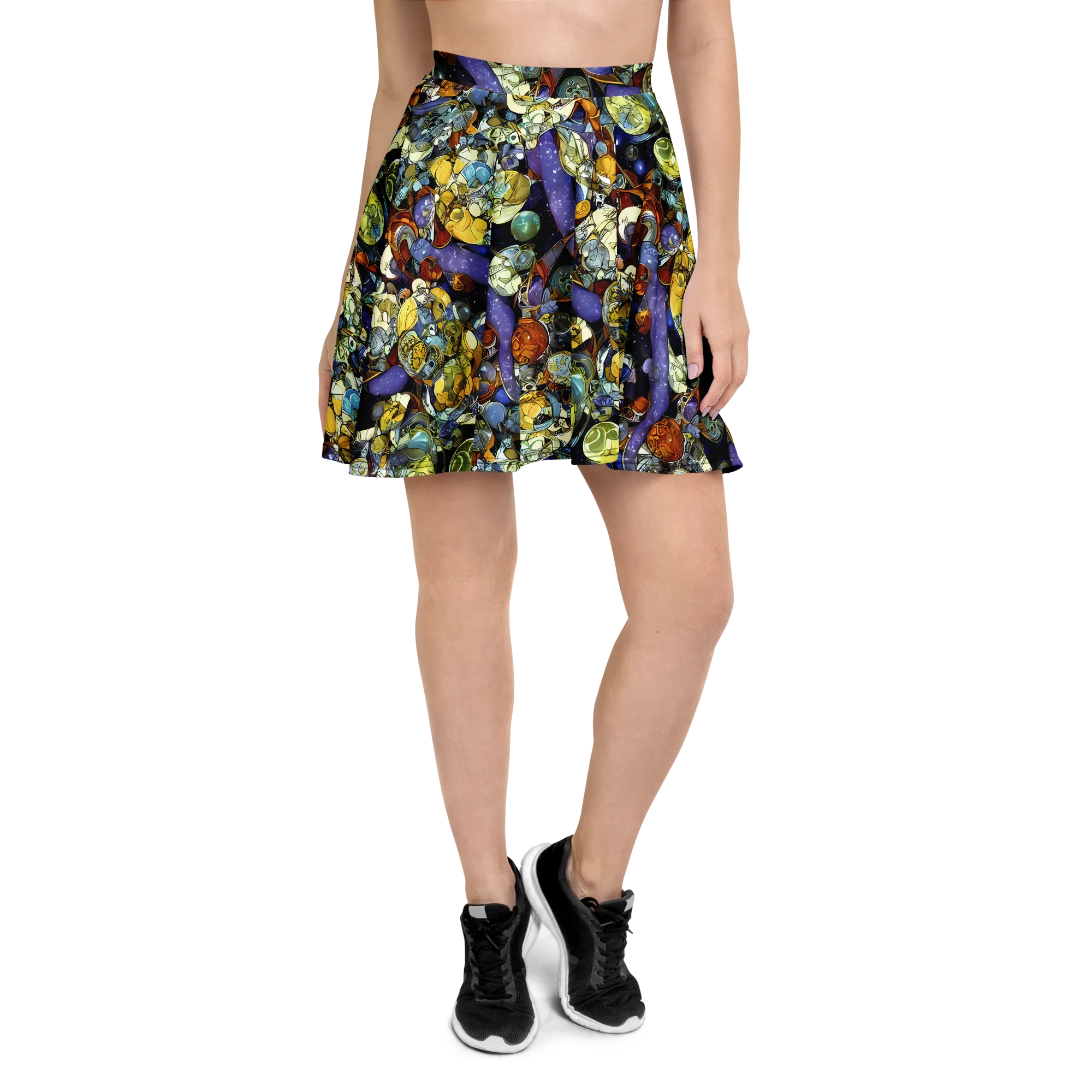 Galactic Relics on Skater Skirt — Front