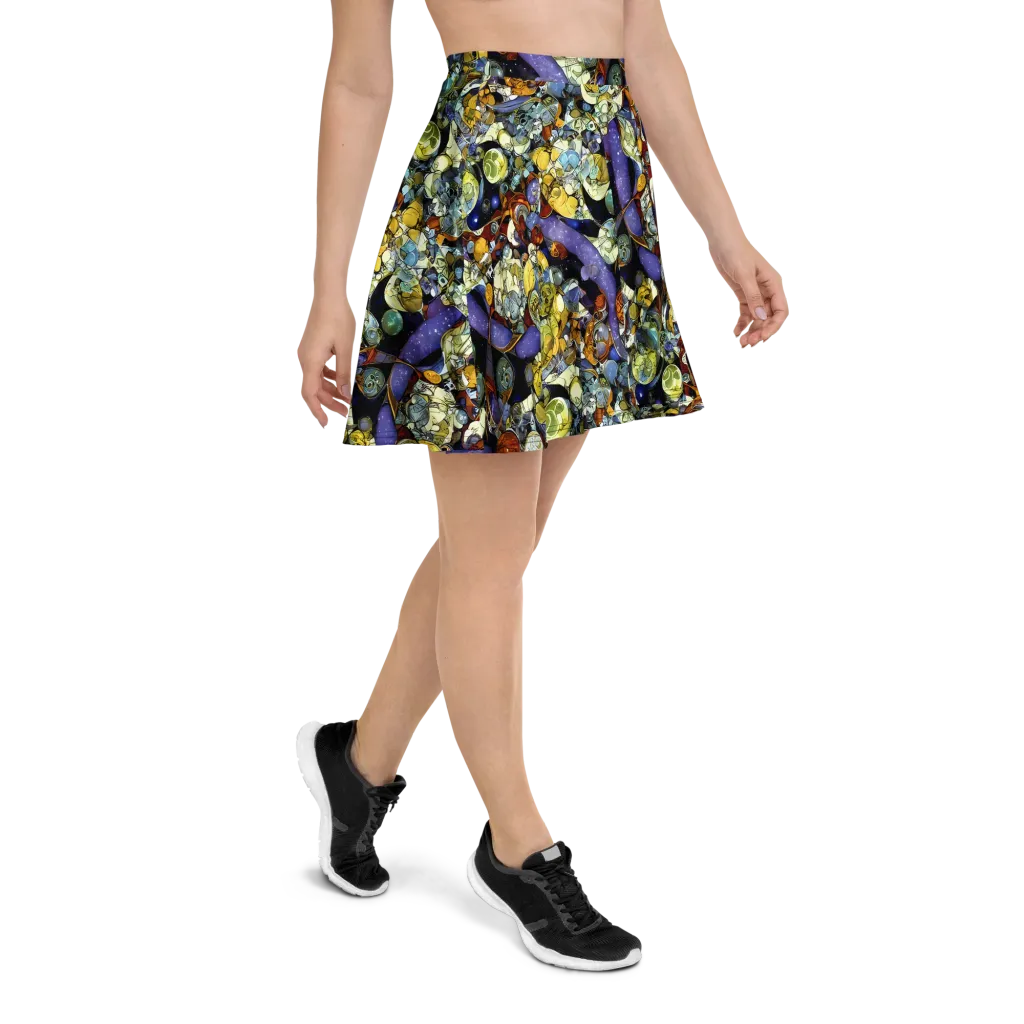 Galactic Relics on Skater Skirt — Right